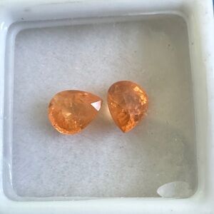 Elegant Orange Sunstone Teardrop loose gemstones $30